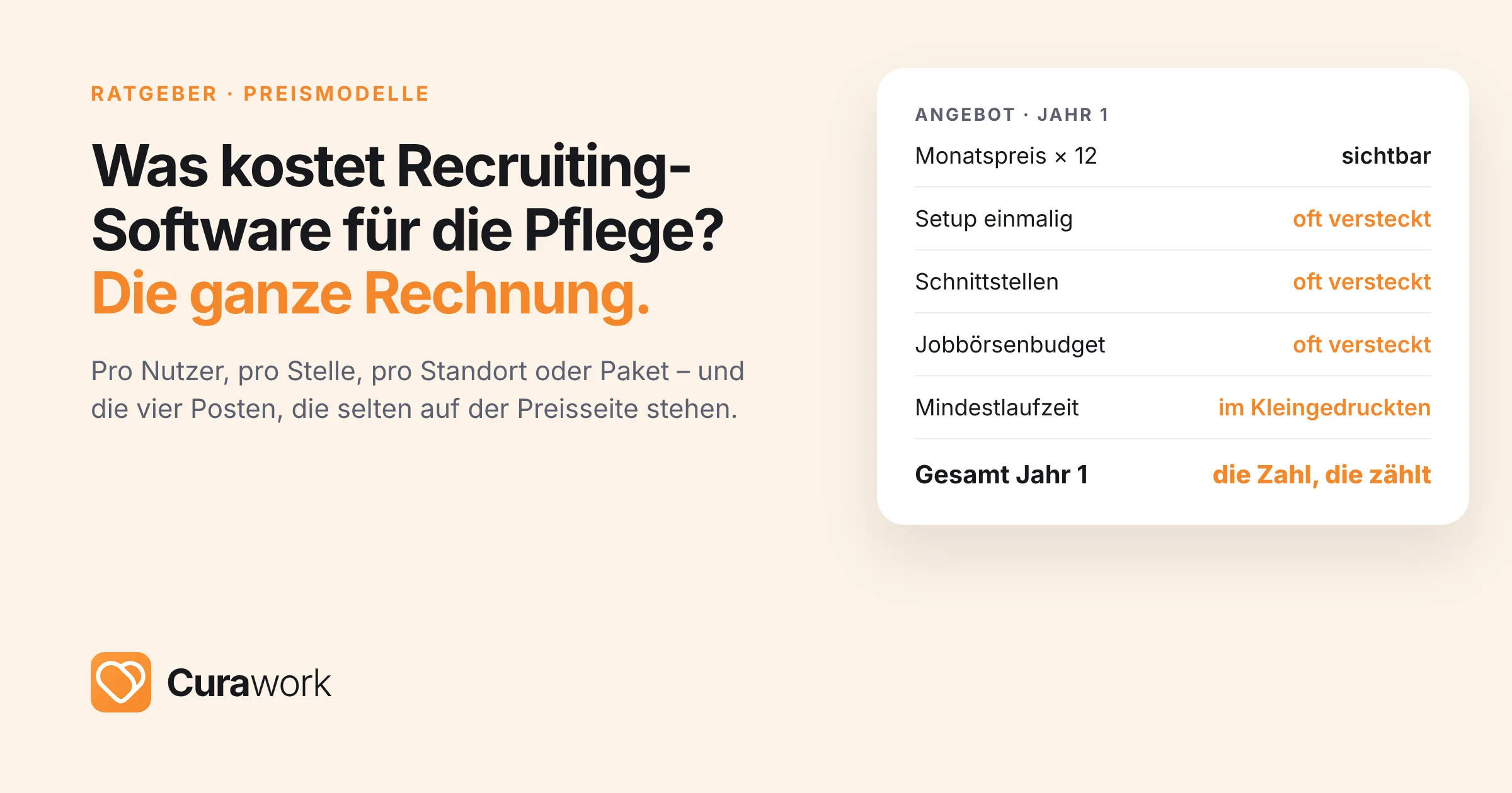 Was kostet Recruiting-Software für die Pflege: vier Preismodelle und versteckte Kosten im Überblick